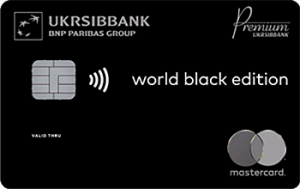 Платіжна картка Black Edition MasterCard - від Укрсіббанк