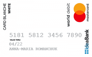 Кредитна картка Card Blanche Online MasterCard - від Ідея Банк