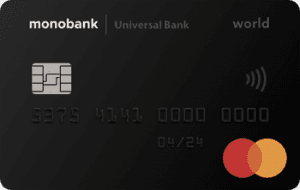 Кредитная карта monobank MasterCard - от Монобанк