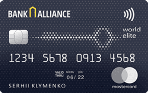 Платіжна картка ELITЕ MasterCard - від Альянс
