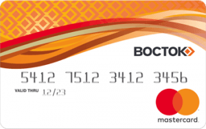 Платіжна картка Пенсійно-соціальна MasterCard - від Схід