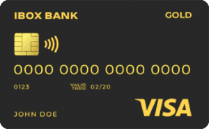 Платіжна картка Gold Visa - від АЙБОКС БАНК