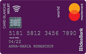 Платіжна картка Violet MasterCard - від Ідея Банк