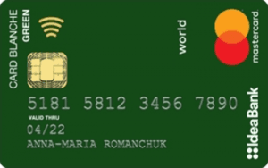 Платіжна картка Card Blanche Green Fund MasterCard - від Ідея Банк