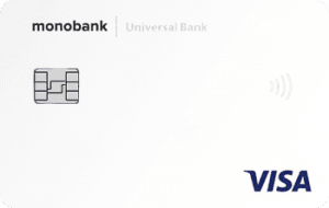 Платіжна карта Біла Visa - від монобанк