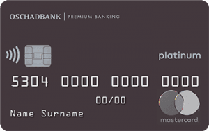 Платёжная карта Platinum MasterCard - от Ощадбанк