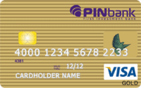 Платіжна картка Золота Visa - від ПЕРШИЙ ІНВЕСТИЦІЙНИЙ БАНК - ПІН Банк