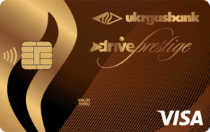 Платёжная карта Престиж Драйв MasterCard - от Укргазбанк