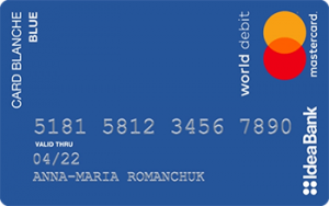 Card Blanche Blue MasterCard