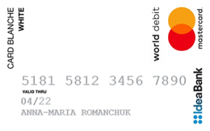 Card Blanche White MasterCard