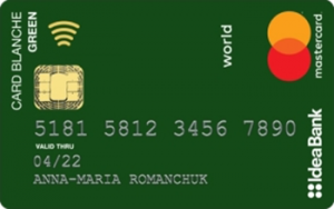 Card Blanche Green Social MasterCard