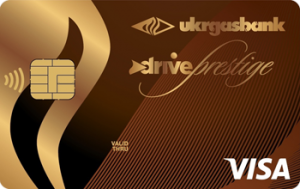Платіжна картка Престиж Драйв Visa - від Укргазбанк